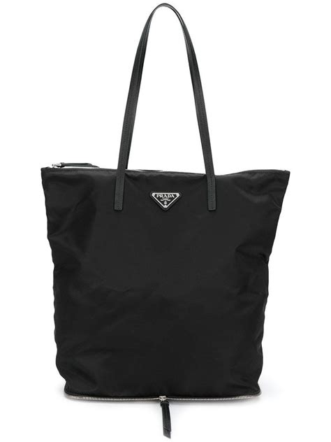 prada double tote black|prada foldable shopping tote.